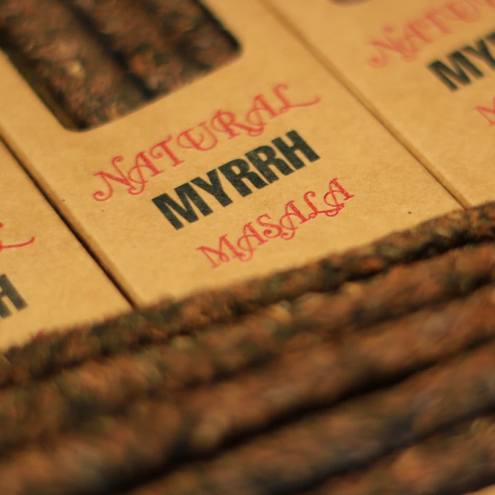 Namaste India Natural Myrrh incense for purchase in South Africa with fast delivery